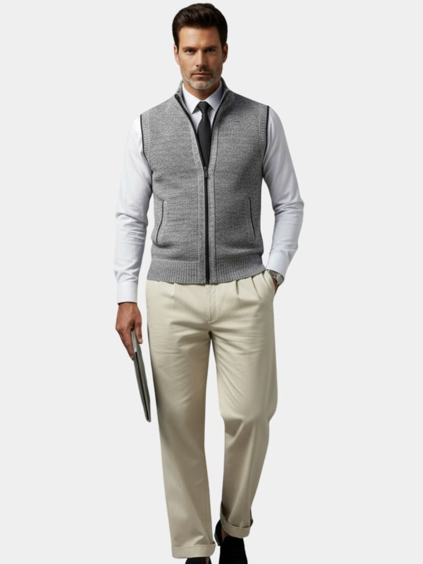 FULL-ZIP VEST FOR MEN