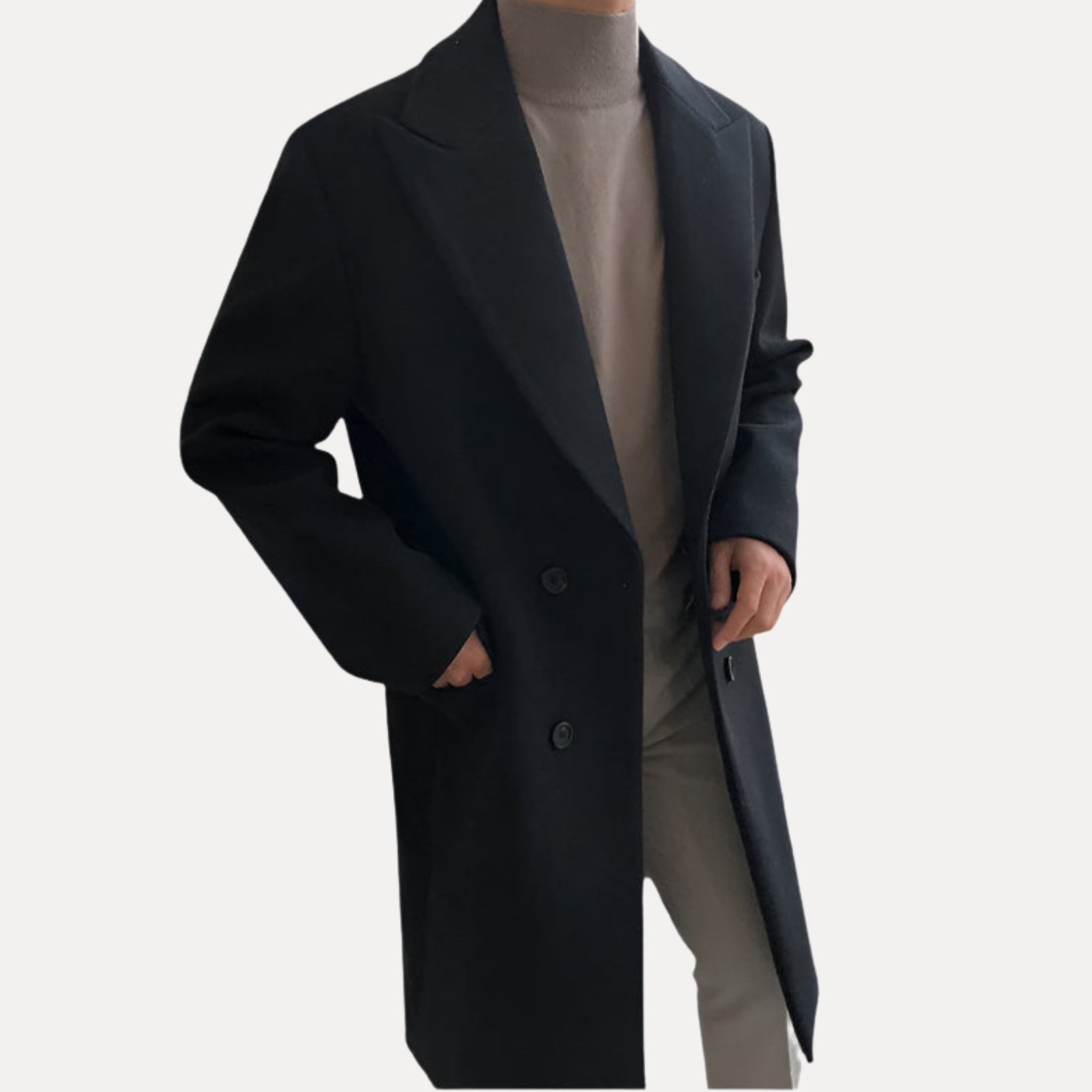 HARRISON OF CALIFORNIA | ELEGANT DOUBLE-BREASTED COAT FOR MEN