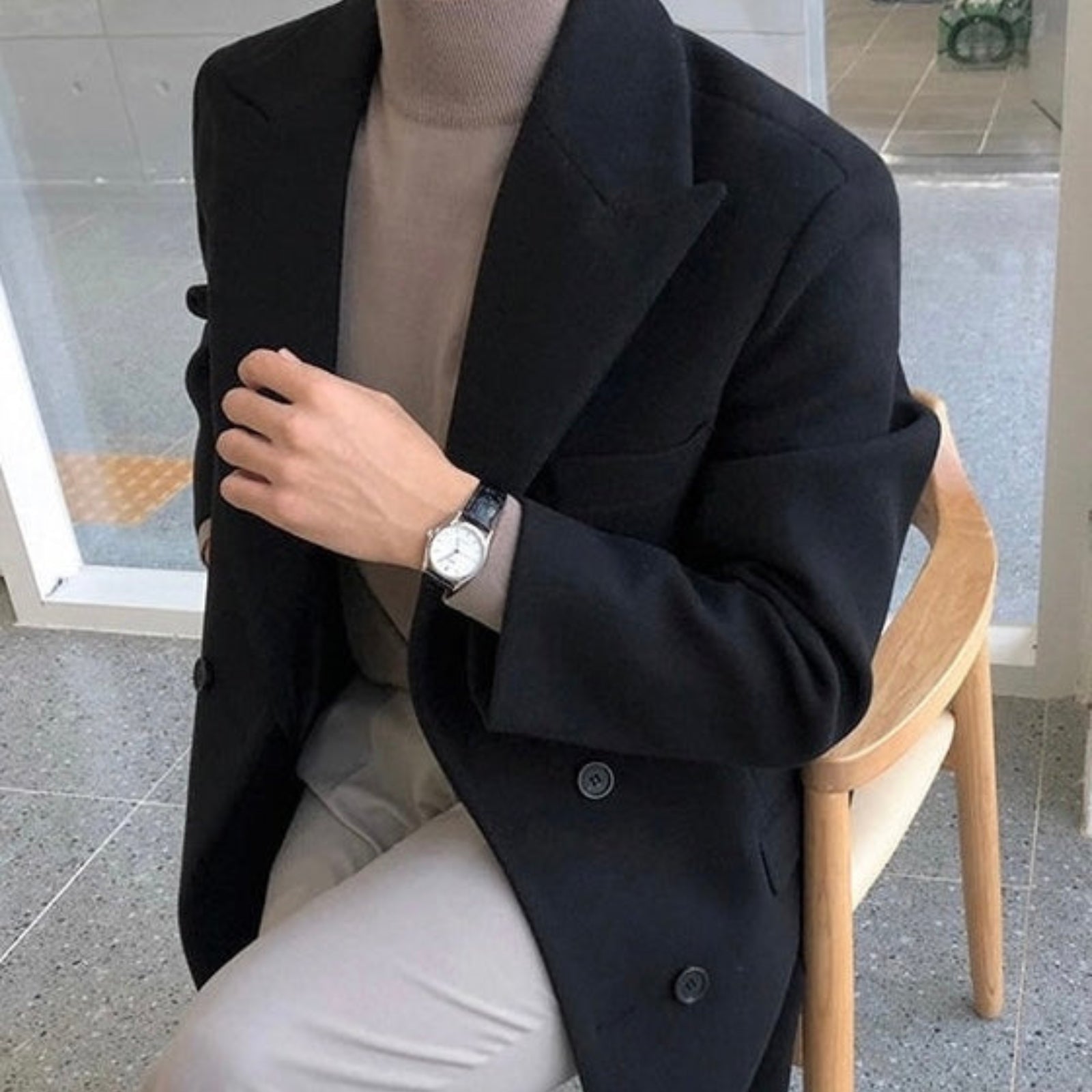 HARRISON OF CALIFORNIA | ELEGANT DOUBLE-BREASTED COAT FOR MEN