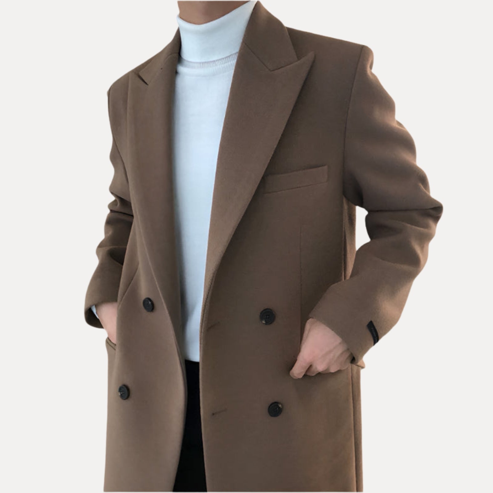 HARRISON OF CALIFORNIA | ELEGANT DOUBLE-BREASTED COAT FOR MEN