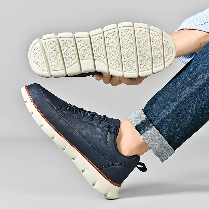 HARRISON OF CALIFORNIA | LEATHER SNEAKERS WITH SUPPORT