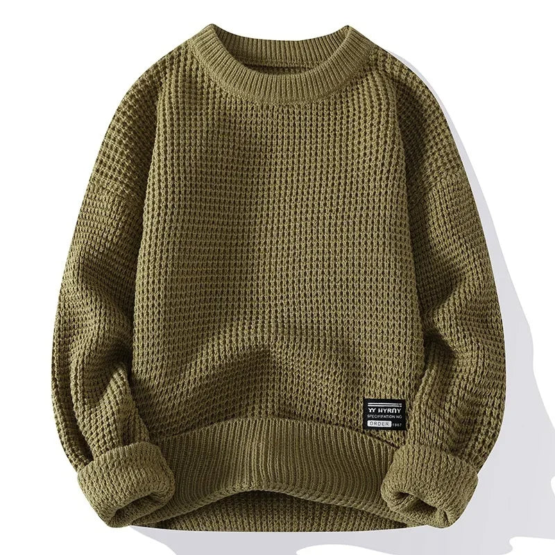 TEXTURED KNIT SWEATER FOR MEN