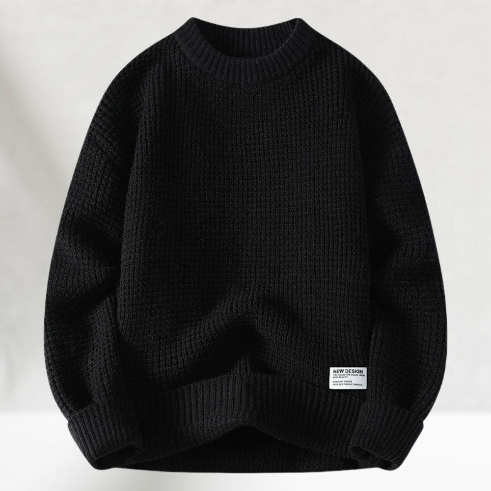 HONEYCOMB KNIT CREW NECK SWEATER FOR MEN (VIP)