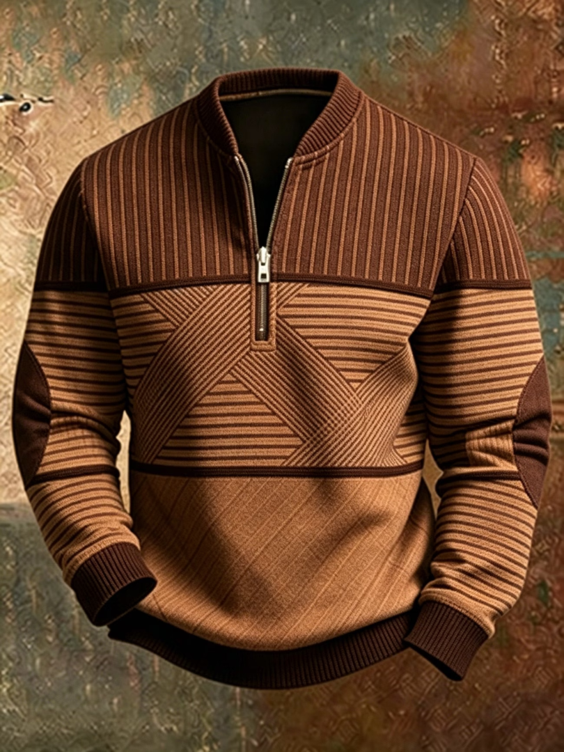 HALF-ZIP SWEATER FOR MEN