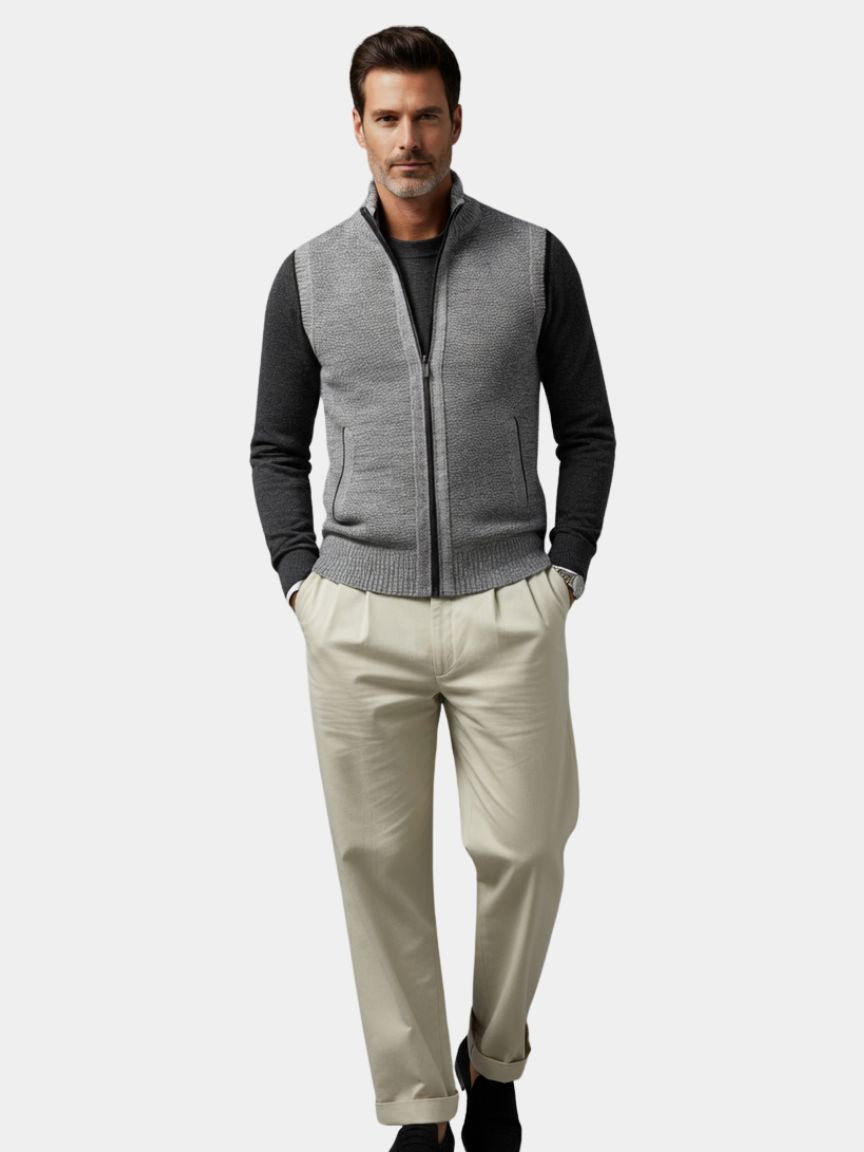 FULL-ZIP VEST FOR MEN