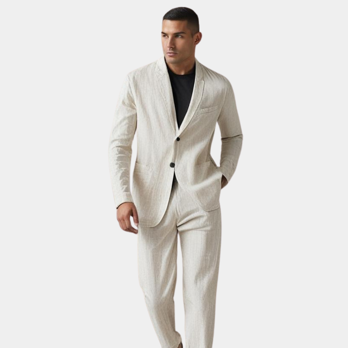 LINEN BLEND SUIT FOR MEN