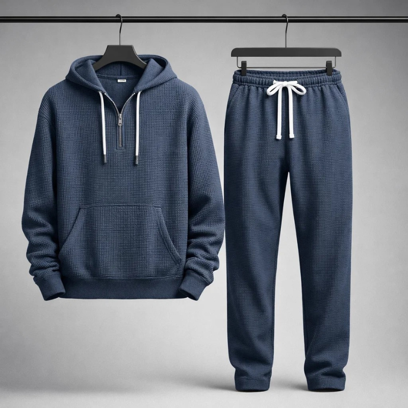 WAFFLE KNIT SET FOR MEN