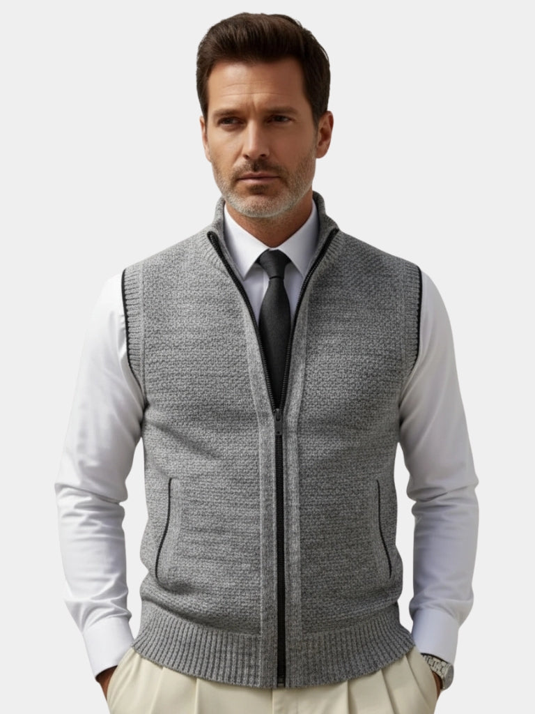 FULL-ZIP VEST FOR MEN
