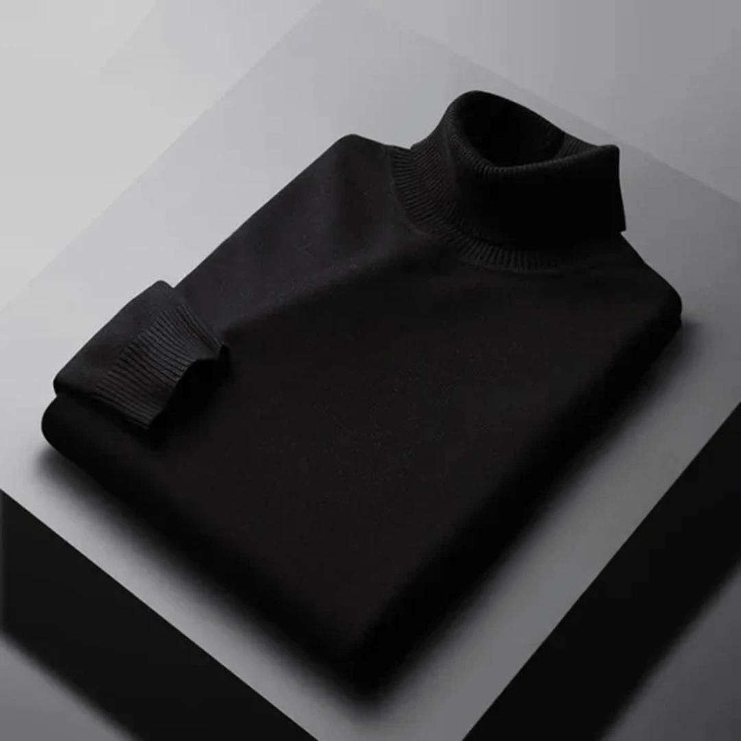 RIBBED TURTLENECK SWEATER FOR MEN