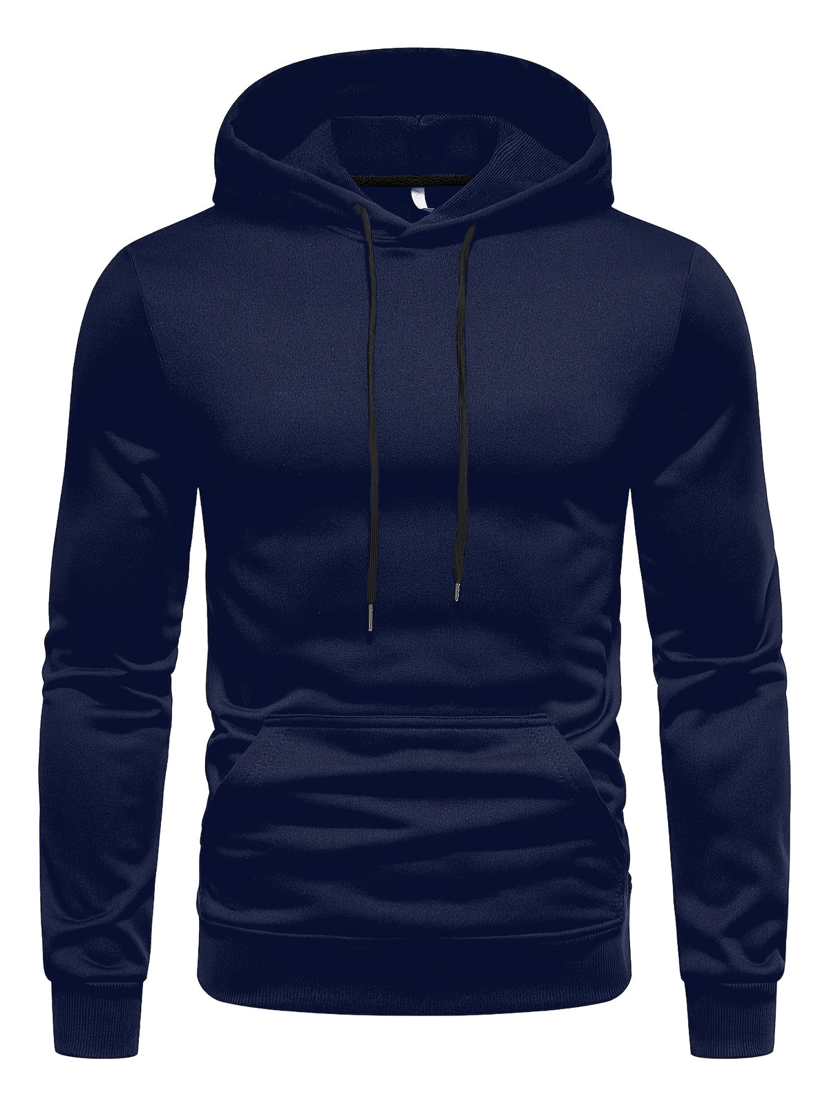SOLID DRAWSTRING HOODIE FOR MEN