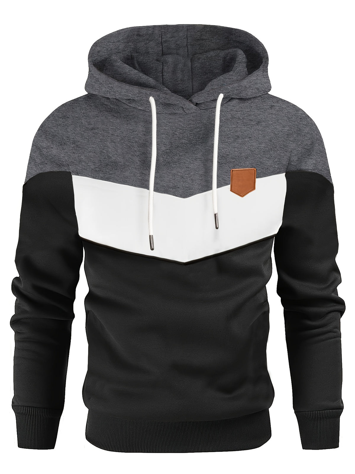 COLOR BLOCK KNIT HOODIE FOR MEN (VIP)