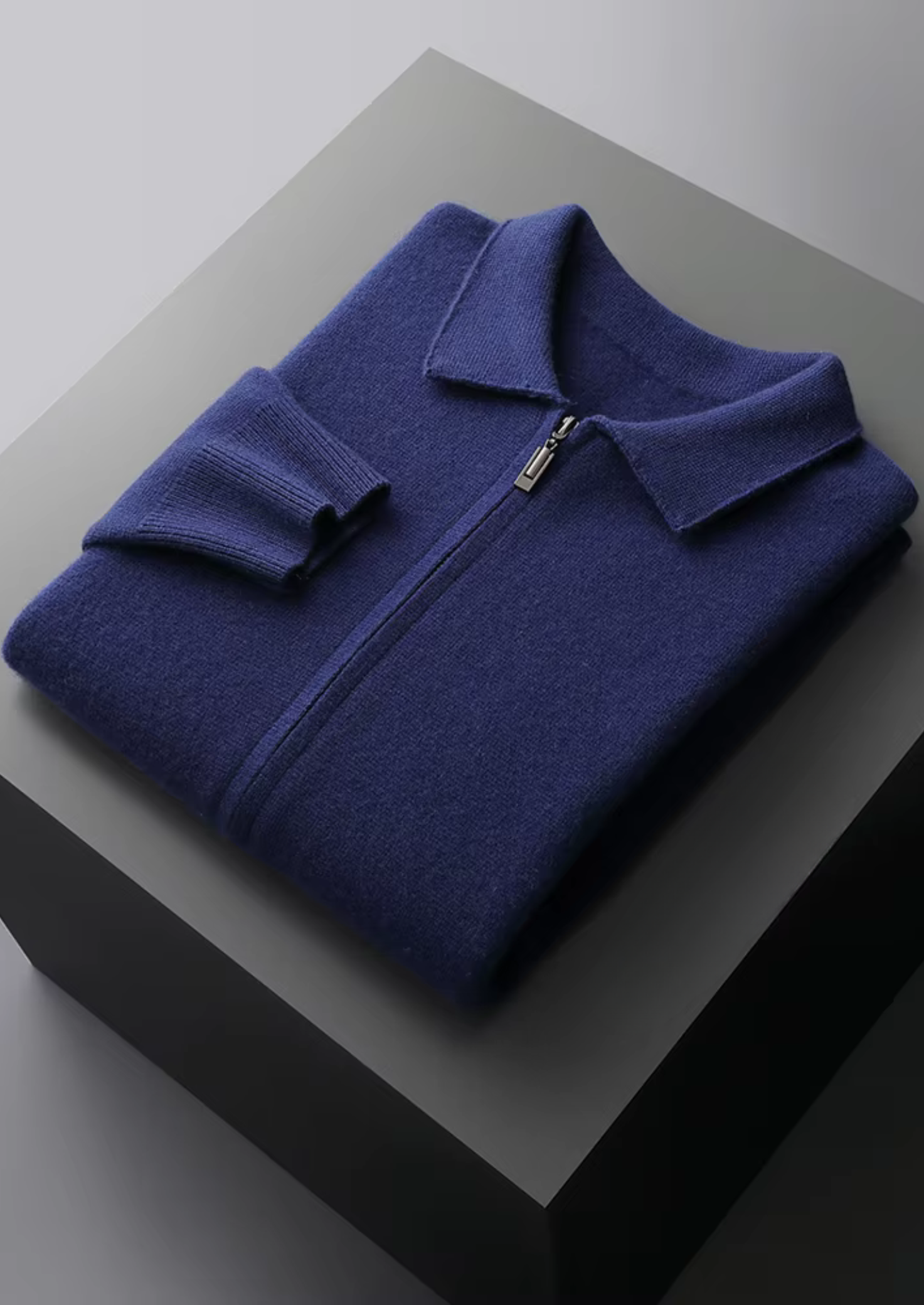 HARRISON OF CALIFORNIA | ZIP POLO CARDIGAN FOR MEN
