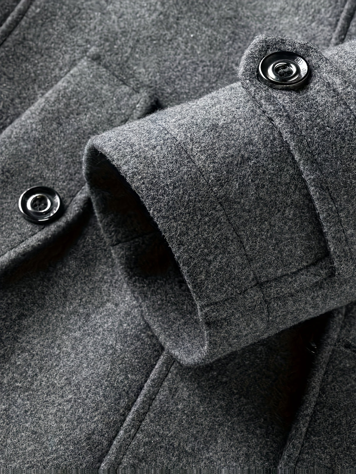 TWEED WOOL COAT FOR MEN