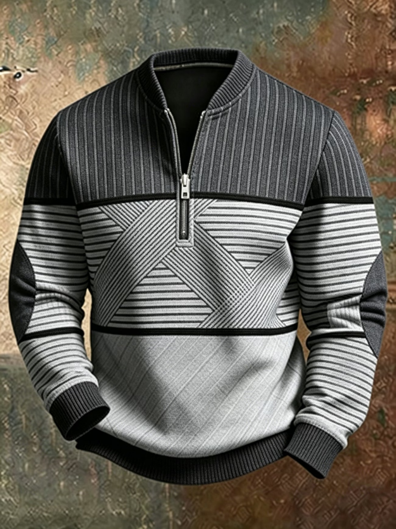 HALF-ZIP SWEATER FOR MEN