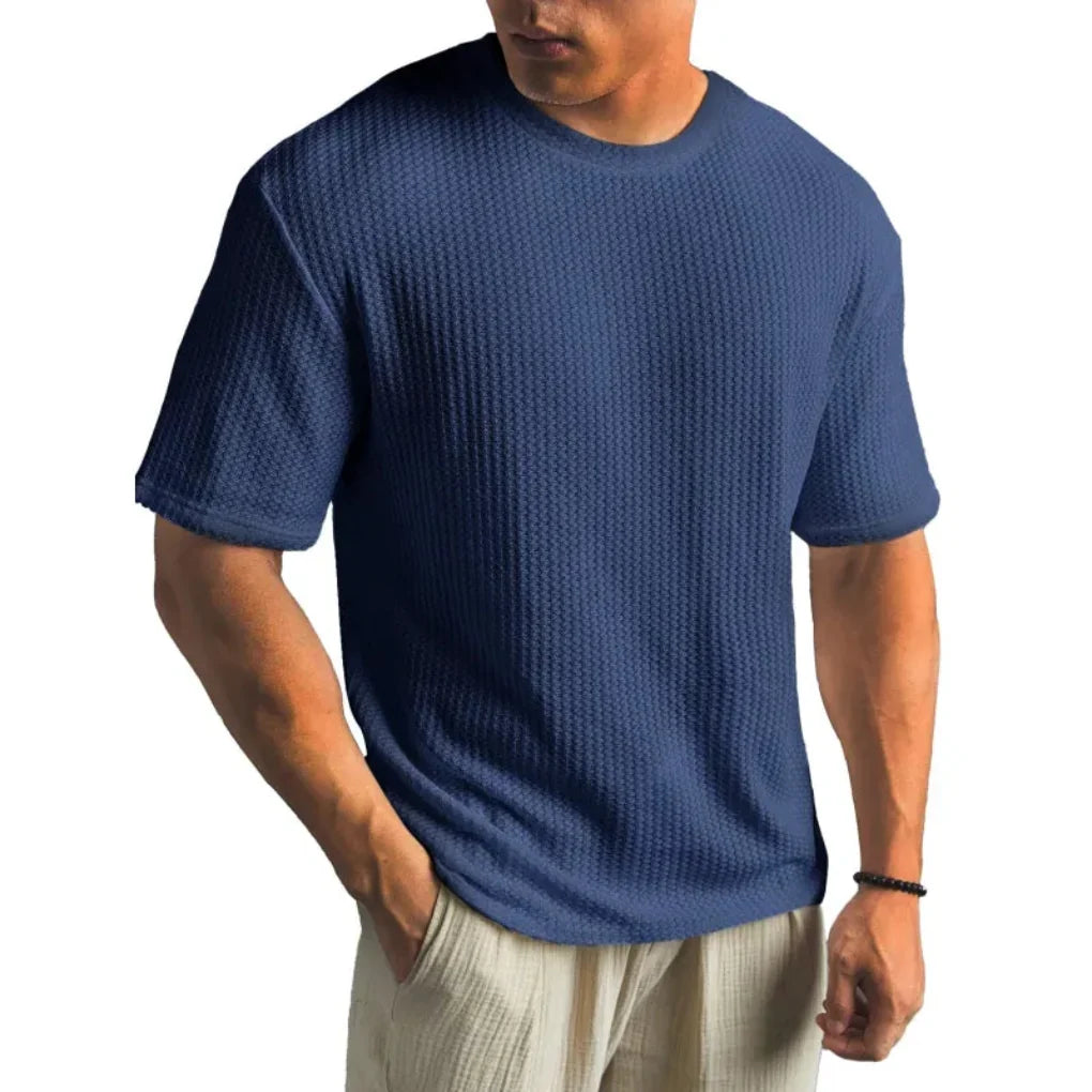 SOLID CREW NECK T SHIRT FOR MEN