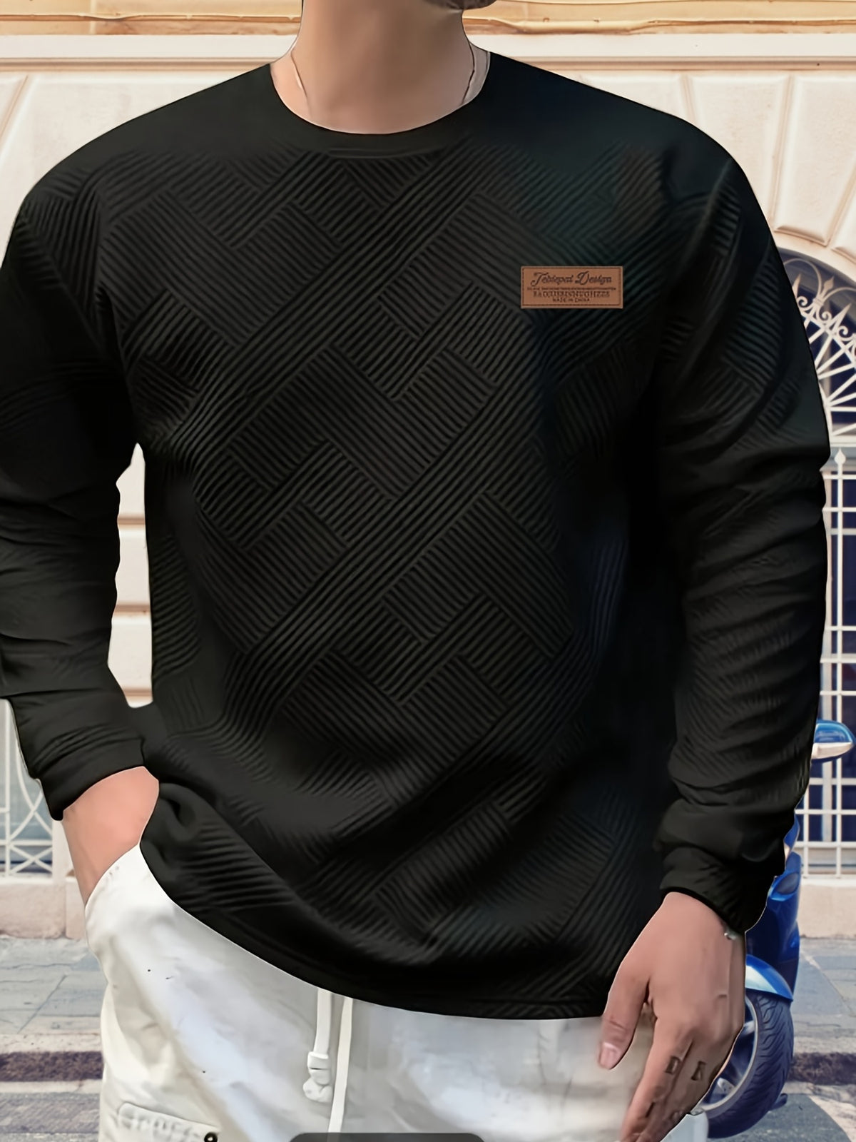 HEAVYWEIGHT JACQUARD SWEATSHIRT FOR MEN