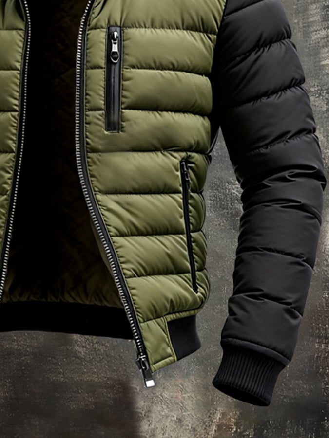 QUILTED ZIP JACKET FOR MEN