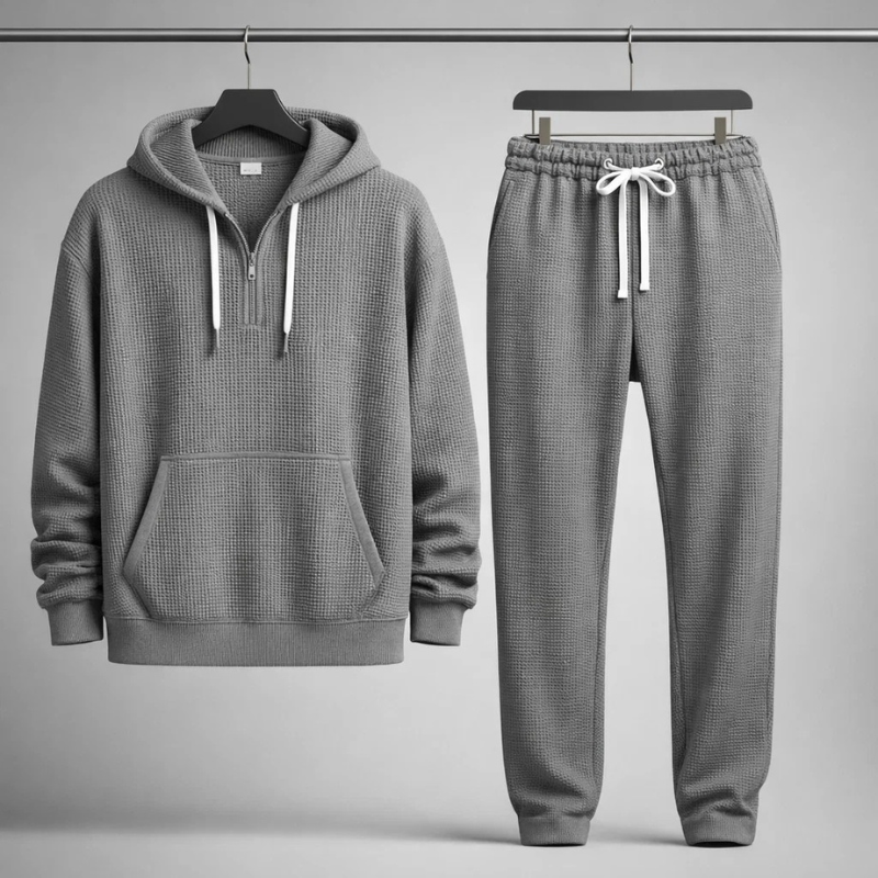 WAFFLE KNIT SET FOR MEN