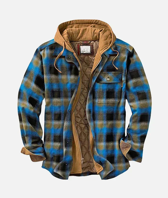 CHECKERED PATCHWORK JACKET FOR MEN (VIP)