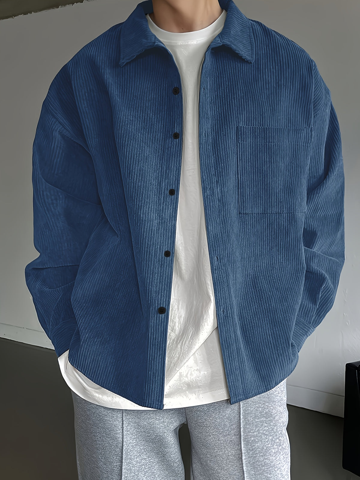 LOOSE LAPEL SHIRT FOR MEN