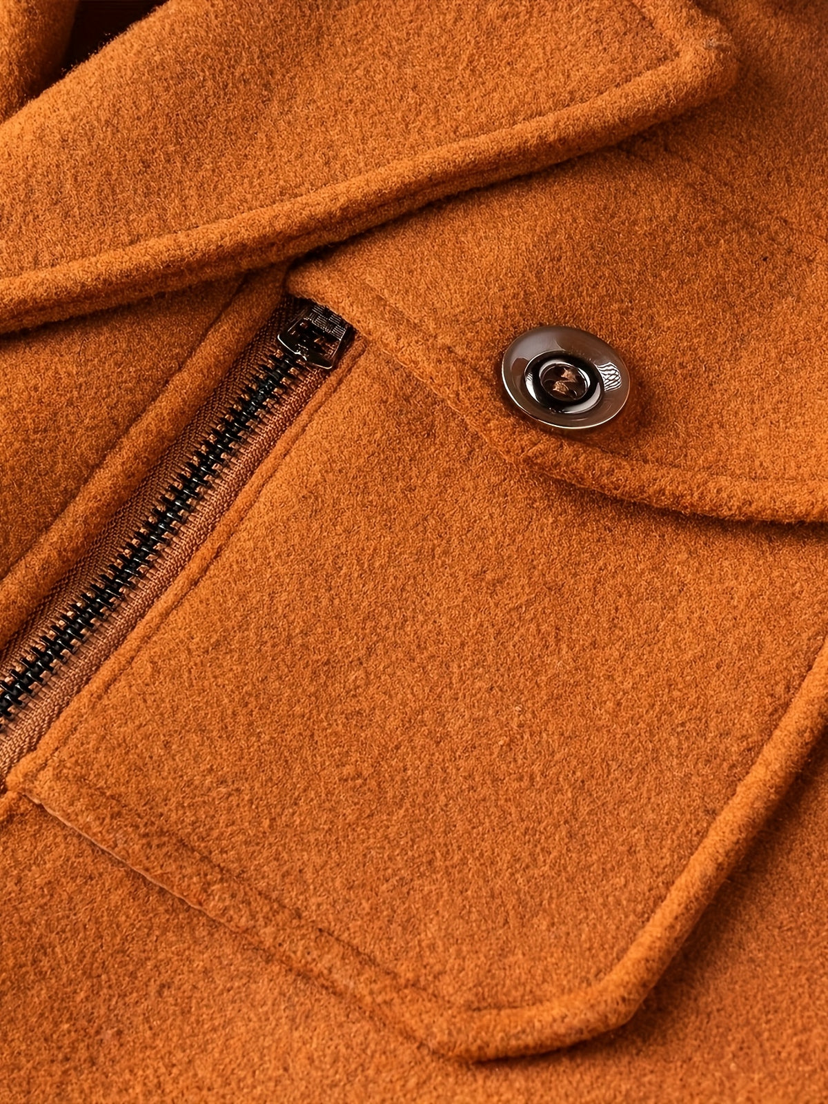 TWEED WOOL COAT FOR MEN