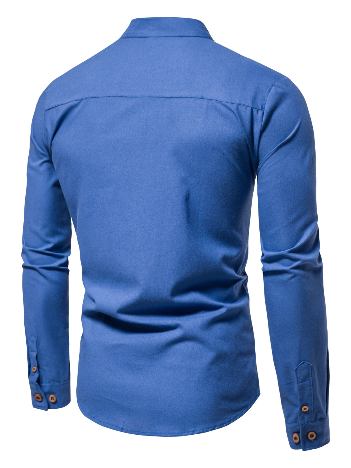 STAND COLLAR COTTON SHIRT FOR MEN