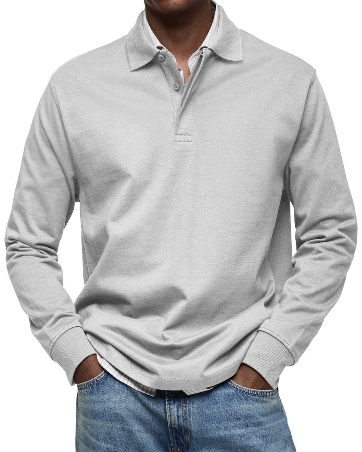 CLASSIC LONG SLEEVE POLO FOR MEN