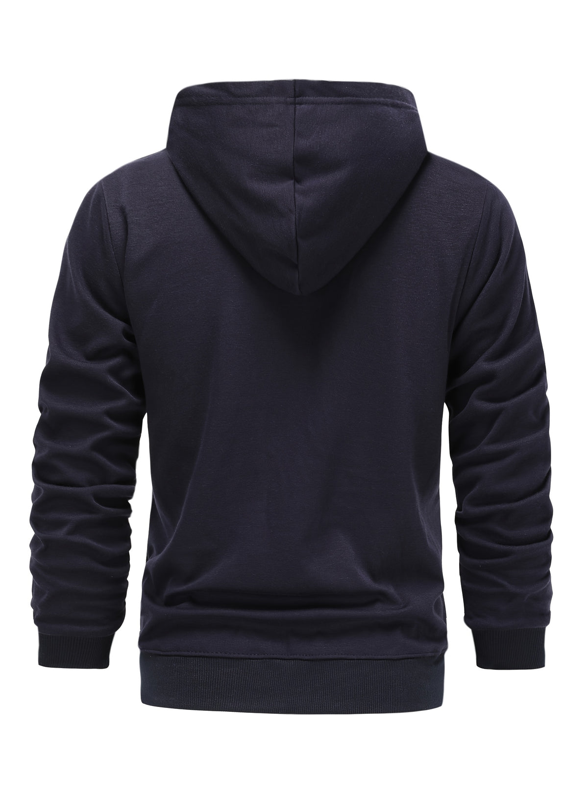 SOLID ZIP HOODIE FOR MEN