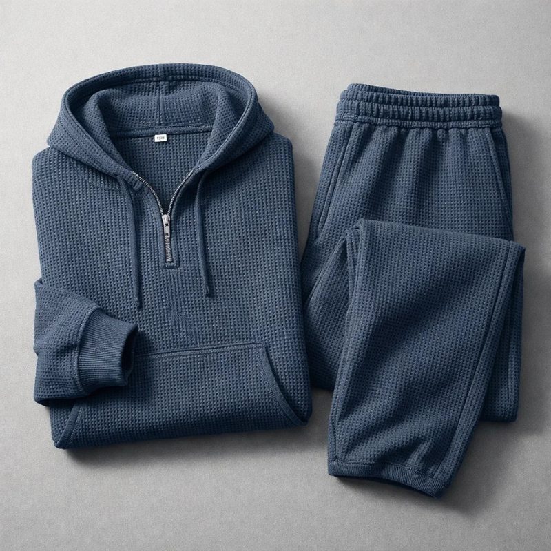 WAFFLE KNIT SET FOR MEN