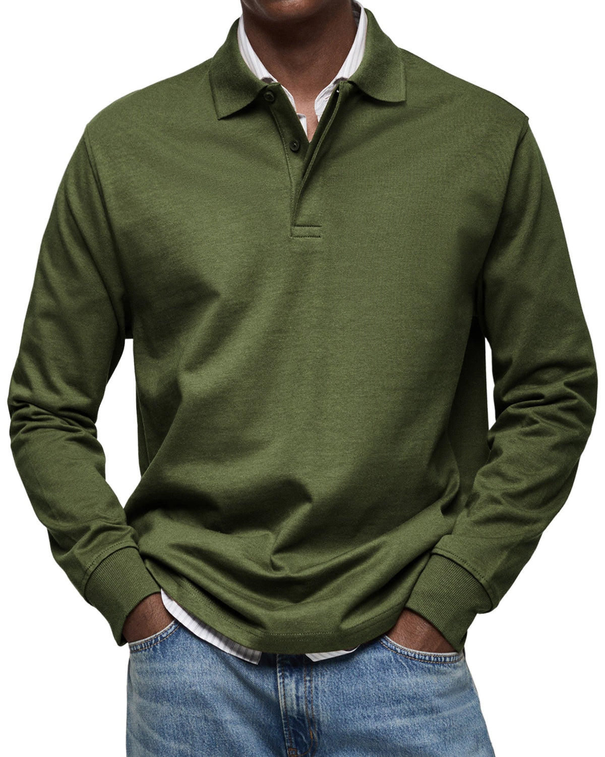 CLASSIC LONG SLEEVE POLO FOR MEN