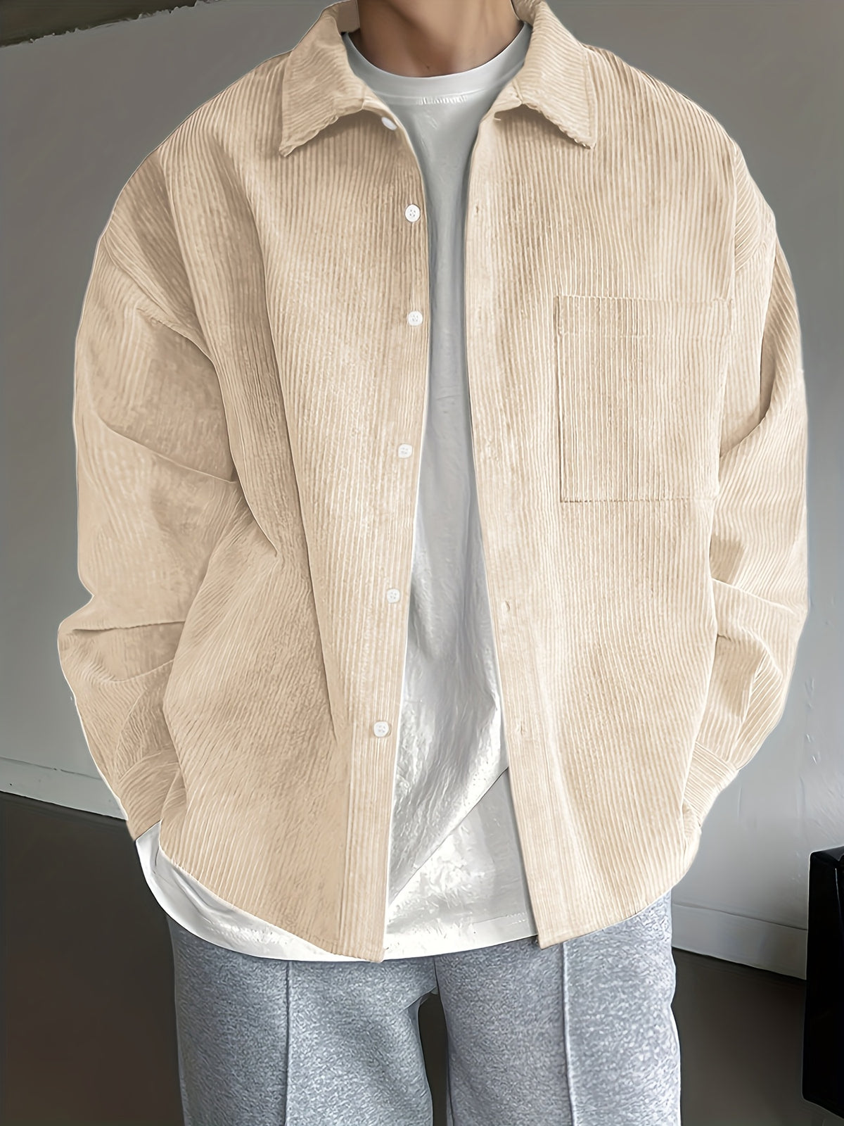 LOOSE LAPEL SHIRT FOR MEN