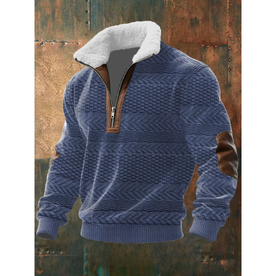 HARRISON OF CALIFORNIA | HIGH COLLAR FLEECE SWEATER