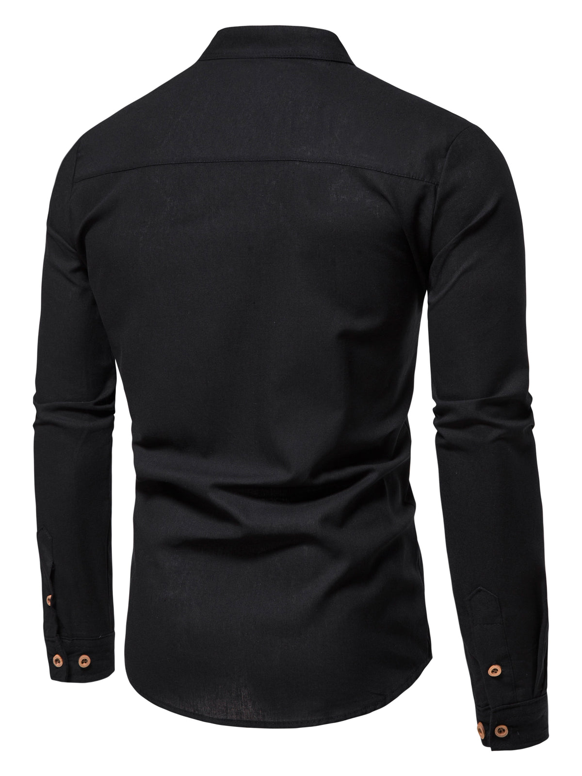 STAND COLLAR COTTON SHIRT FOR MEN