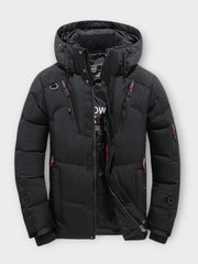 SOLID WINTER JACKET FOR MEN