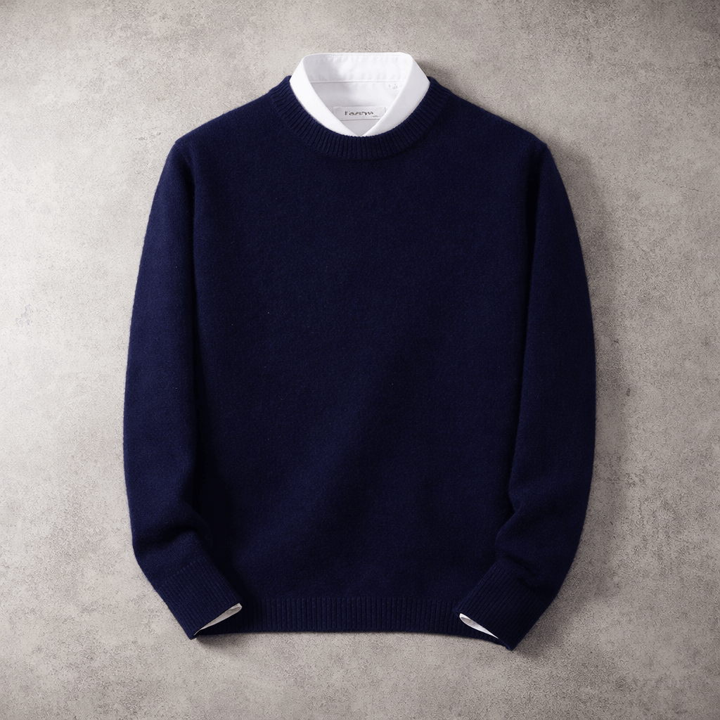 RIBBED CREWNECK SWEATER FOR MEN