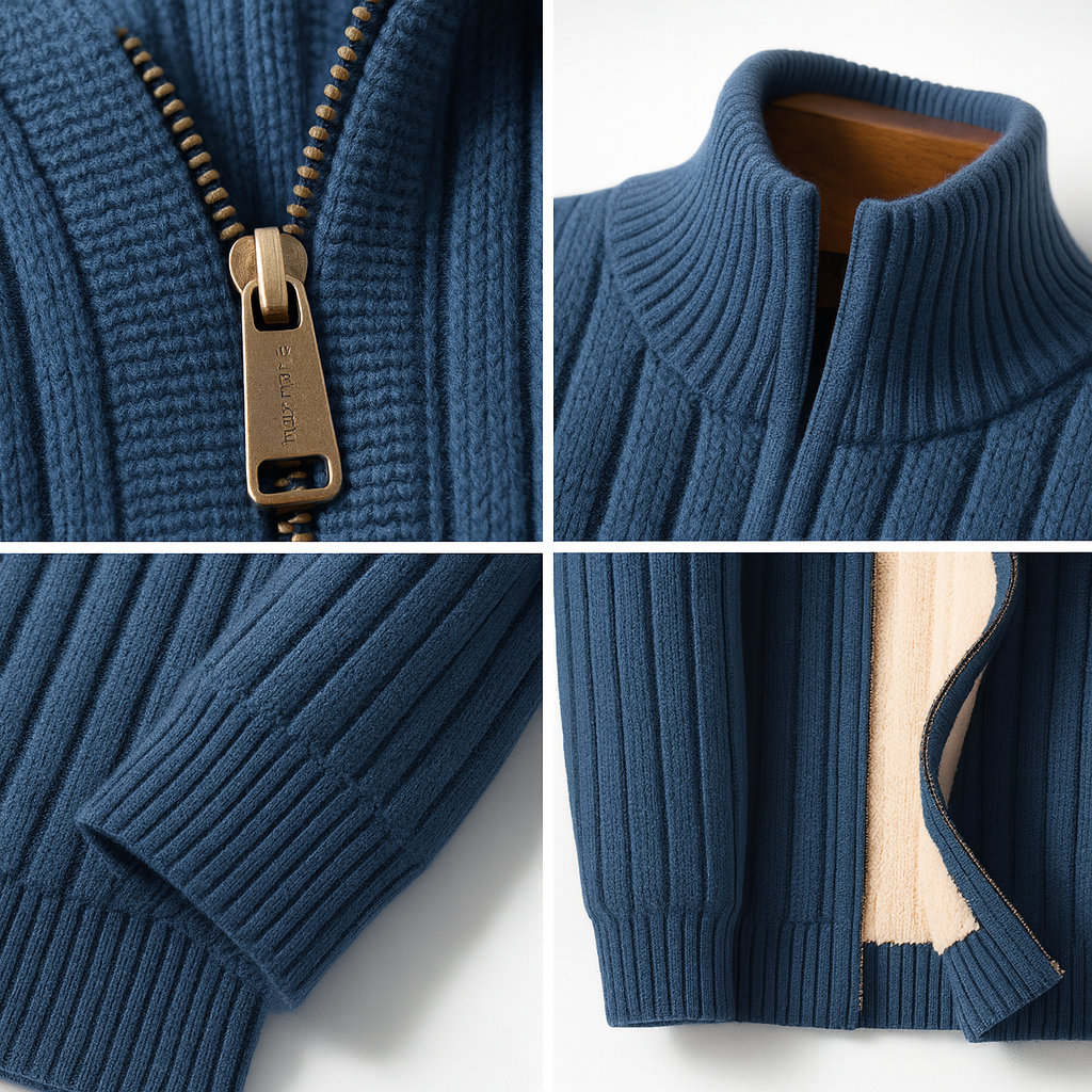ELEGANT AND FASHIONABLE CARDIGAN WITH ZIP FOR MEN