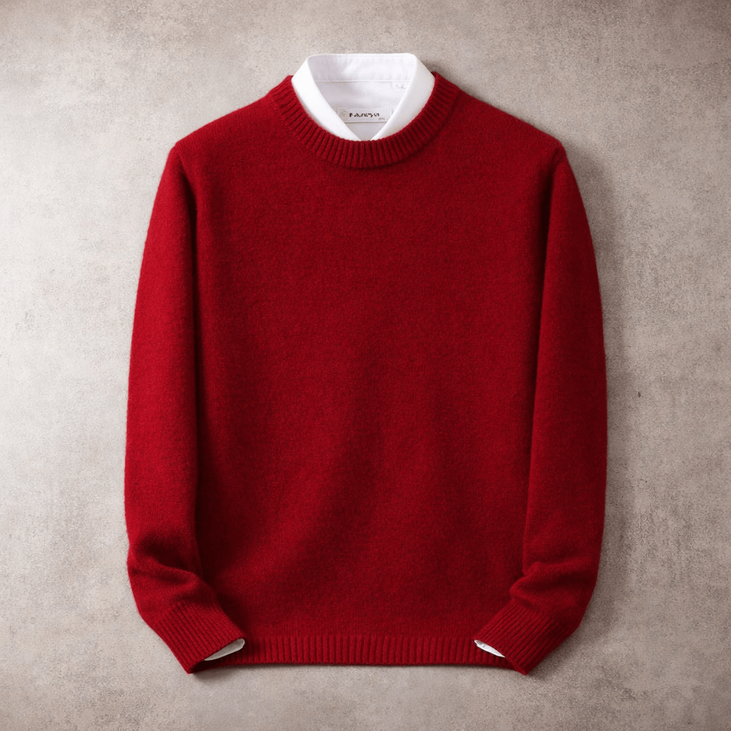 RIBBED CREW NECK SWEATER FOR MEN (VIP)