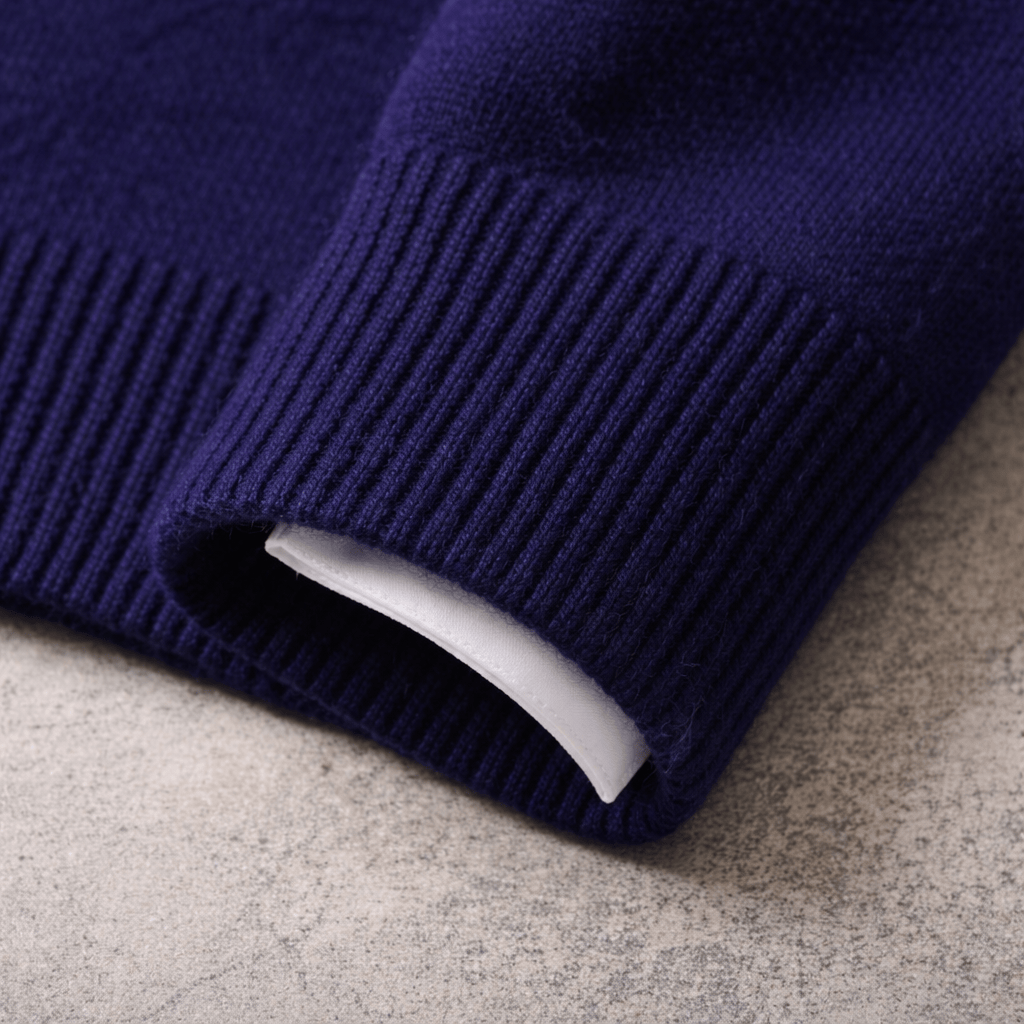 RIBBED CREW NECK SWEATER FOR MEN (VIP)