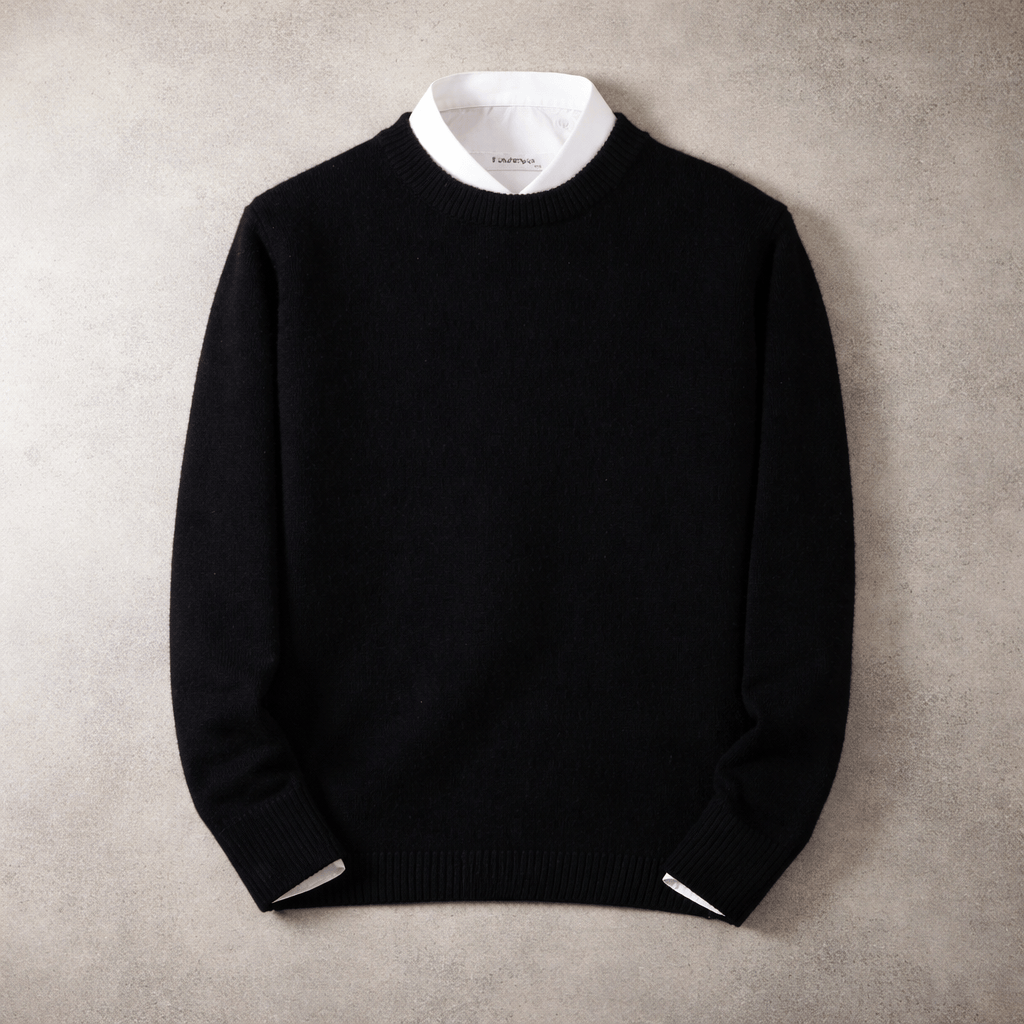 RIBBED CREW NECK SWEATER FOR MEN (VIP)
