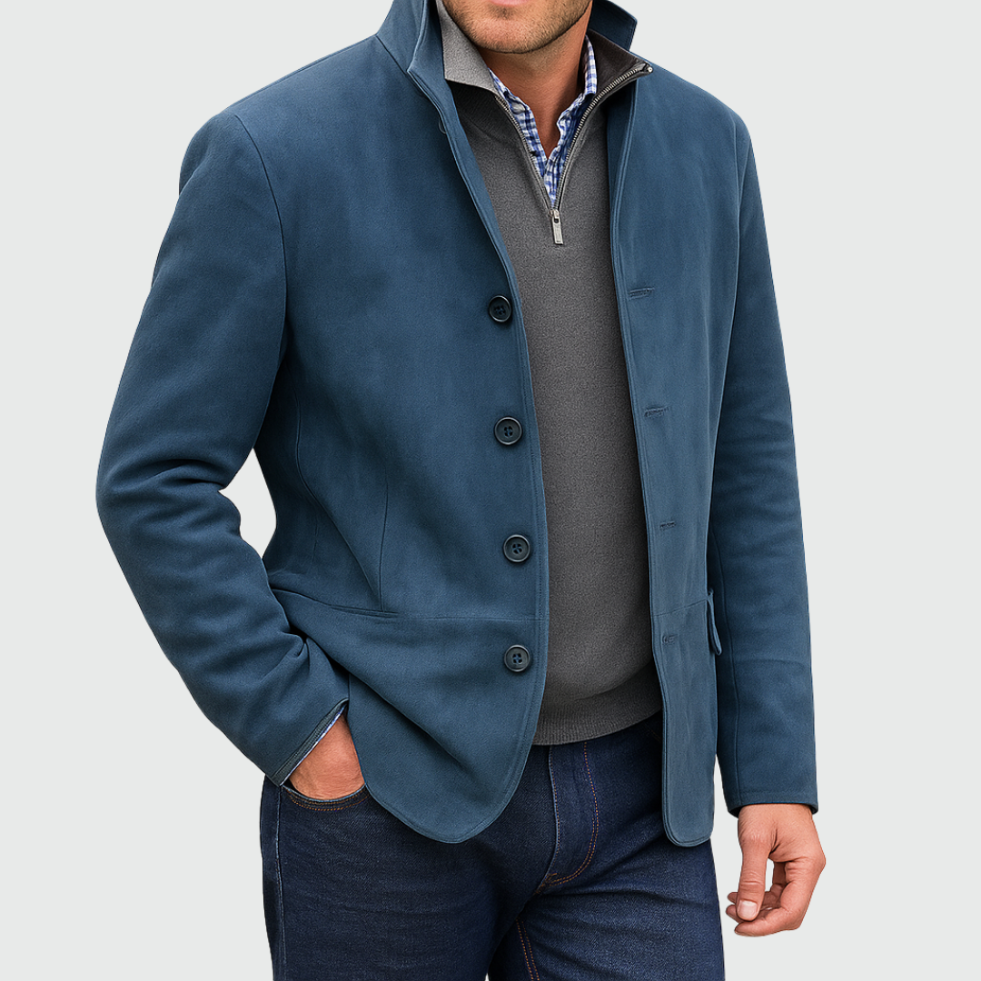 SUEDE BUTTON JACKET FOR MEN (VIP)