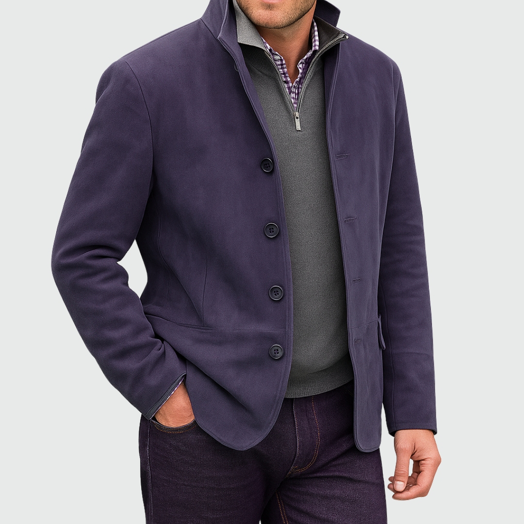 SUEDE BUTTON JACKET FOR MEN (VIP)
