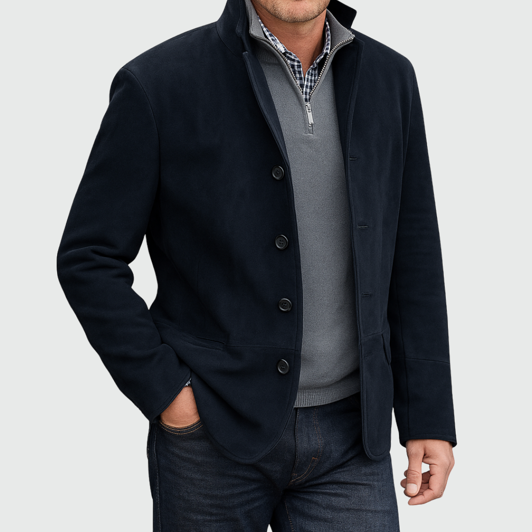 SUEDE BUTTON JACKET FOR MEN (VIP)