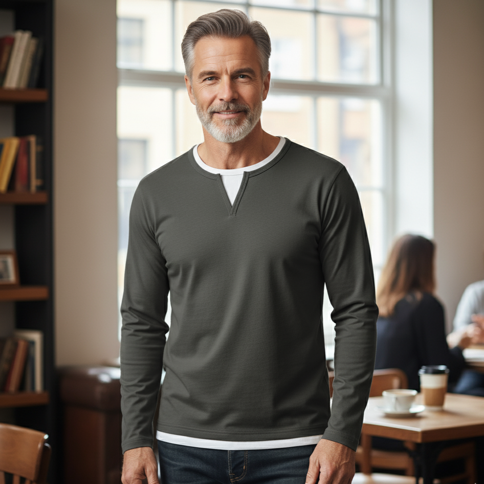 HARRISON OF CALIFORNIA | PREMIUM V-NECK SWEATER