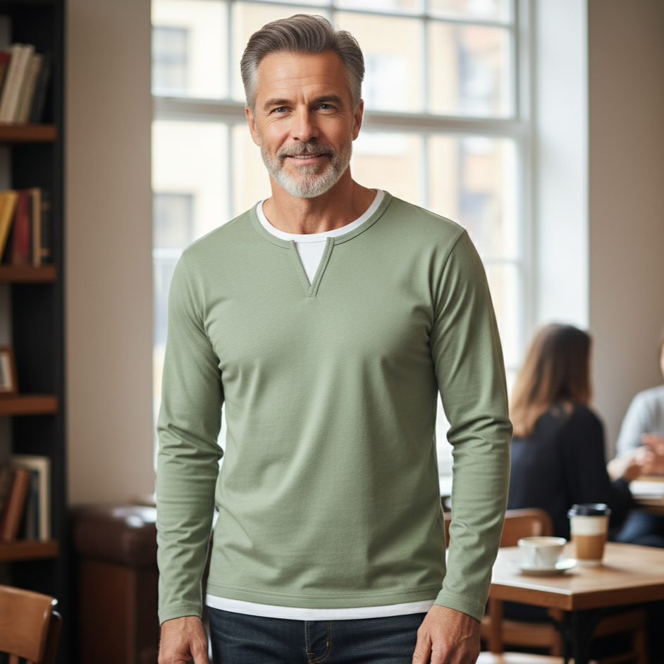 HARRISON OF CALIFORNIA | PREMIUM V-NECK SWEATER