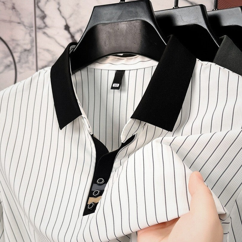 HARRISON OF CALIFORNIA | REFINED STRIPED POLO