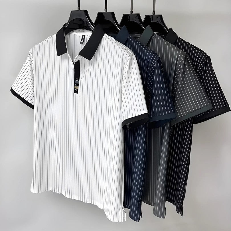 HARRISON OF CALIFORNIA | REFINED STRIPED POLO