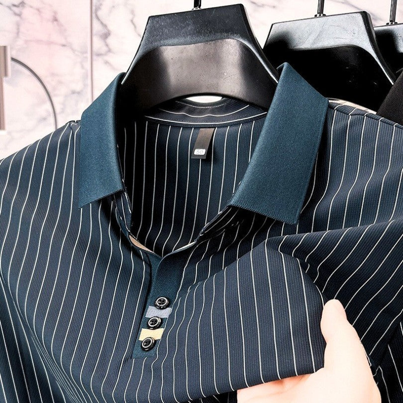 HARRISON OF CALIFORNIA | REFINED STRIPED POLO