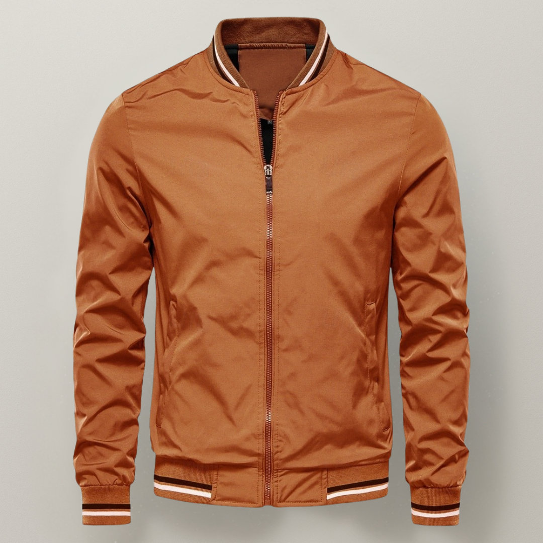RIBBED BOMBER JACKET FOR MEN