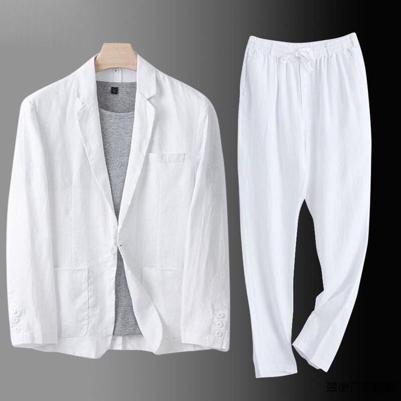 LINEN BLEND SUIT FOR MEN