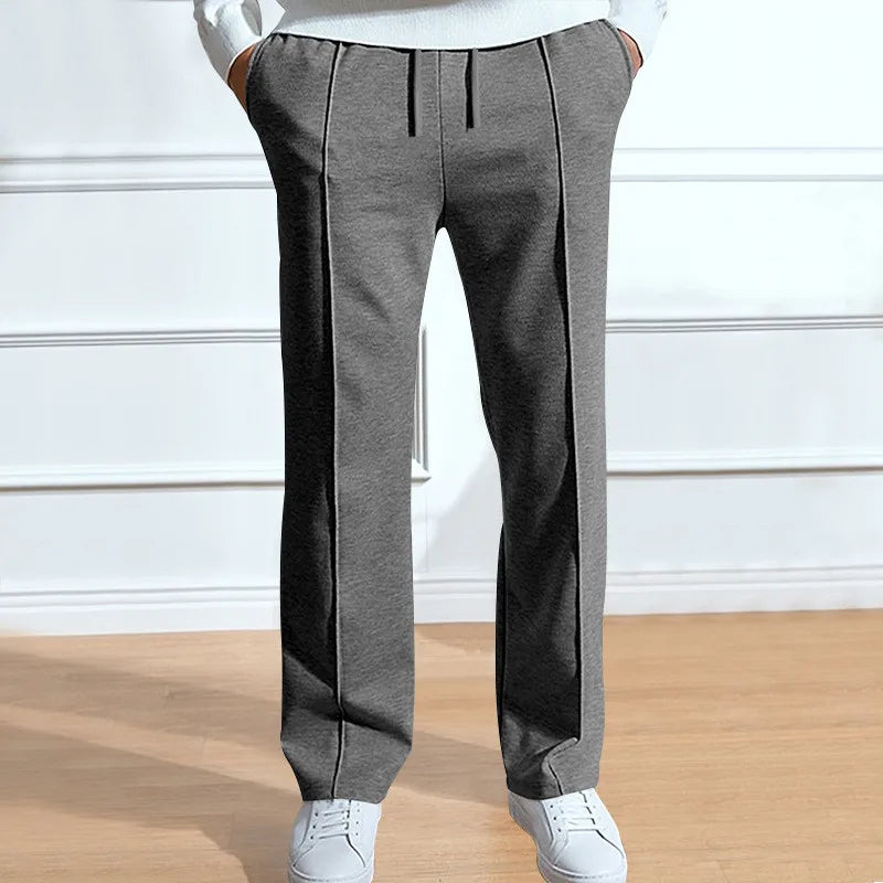 SLIM FIT DRAWSTRING TROUSERS FOR MEN
